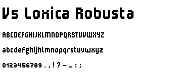 V5 Loxica Robusta font